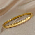 Never Fades - Water Resistant - Minimalist 18k Gold-Plated Bangle - Lightweight Bangle
