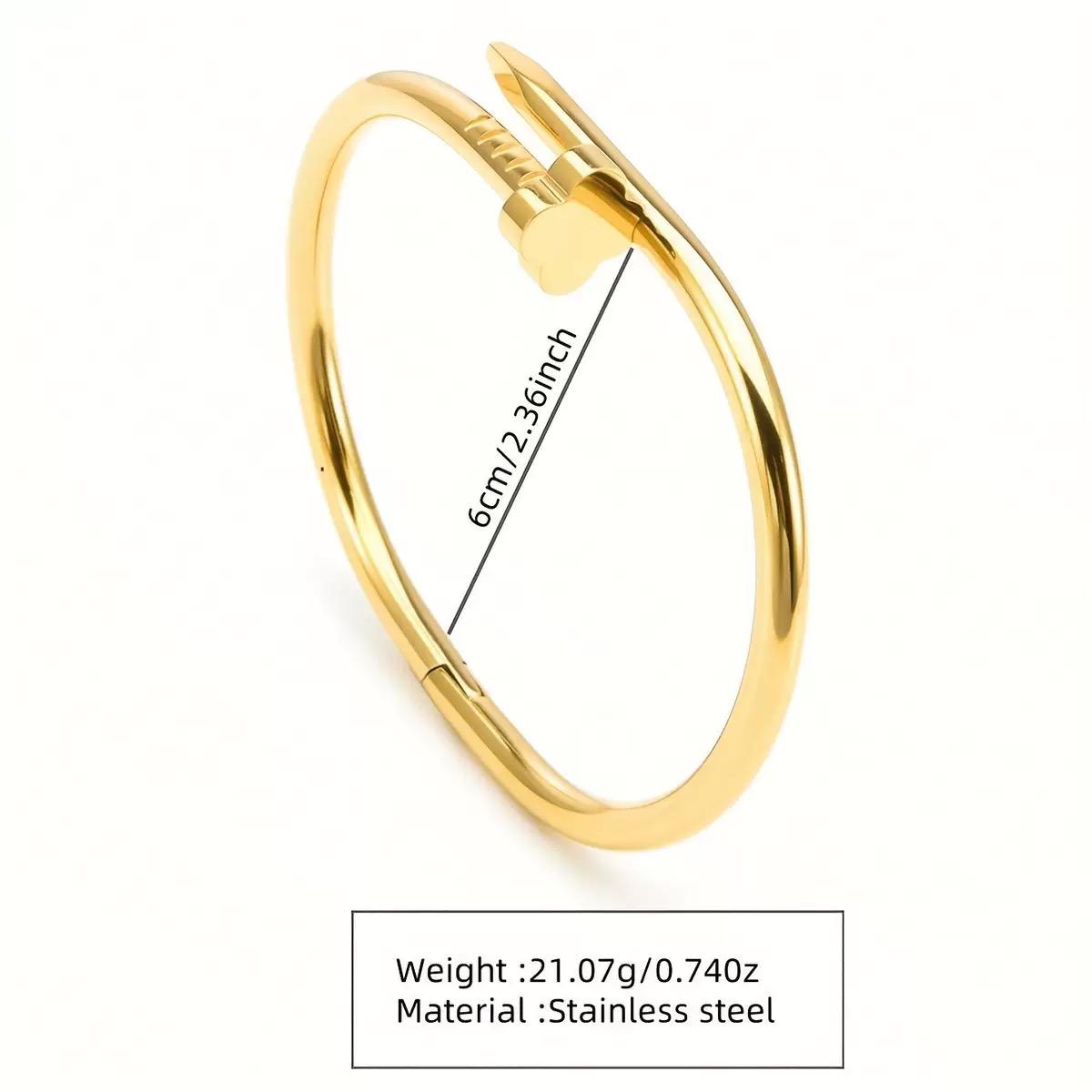 Never Fades - Water Resistant - 18k Four-Leaf Clover Bangle